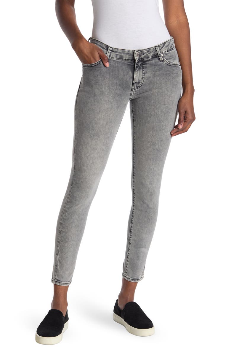 TRUE RELIGION Halle Skinny Jeans, Main, color, WASHED GREY