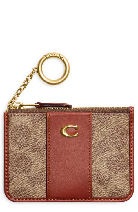 Coach Outlet Mini Skinny ID Case in Signature Canvas - Beige