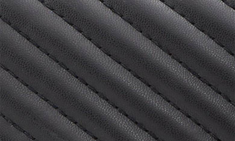 Shop Aldo Unilax Chevron Quilted Faux Leather Crossbody Bag In Black/ Black