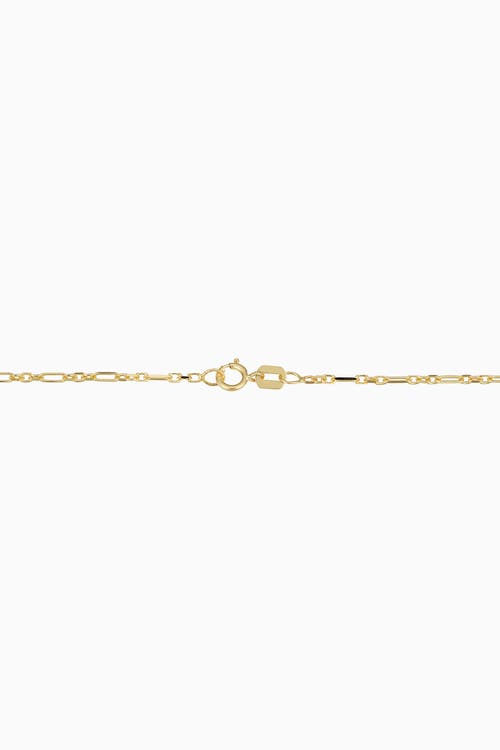 Oradina 14k Yellow Gold All You Need Anklet In Yellow Gold