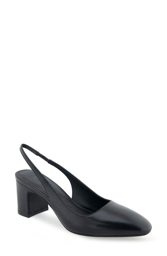 Shop Aerosoles Mags Slingback Pump In Black Leather