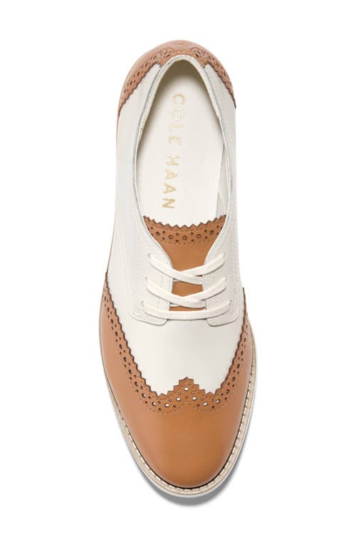 Cole Haan Grand City Platform Oxford In Dark Caramel