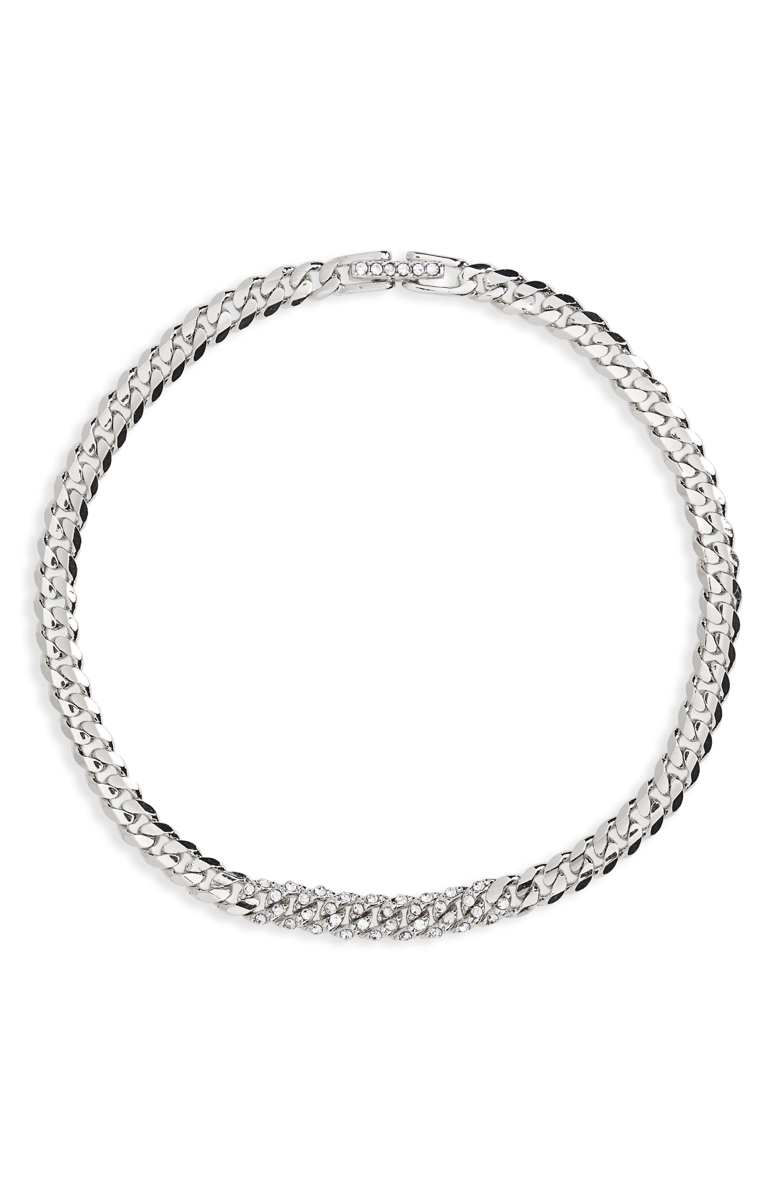 silver chunky bracelet womens