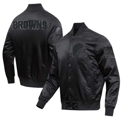 Las Vegas Raiders Pro Standard Championship Satin Full-Snap Varsity Jacket  - Black