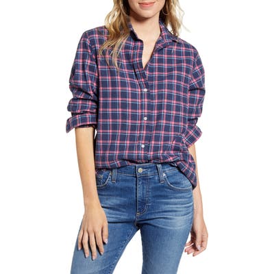 Grayson The Hero Feathered Flannel Shirt, Blue