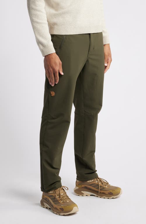 Shop Fjall Raven Fjällräven Abisko Winter Stretch Pants In Deep Forest