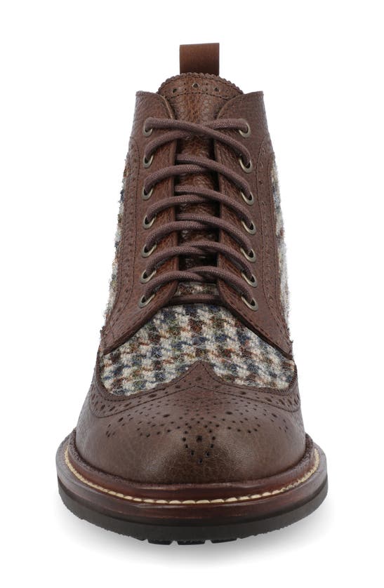 Shop Taft The Boston Longwing Boot In Chocolate