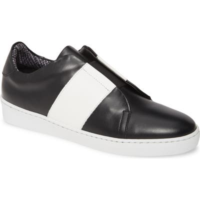 Aquatalia Alexis Weatherproof Slip-On Sneaker- Black