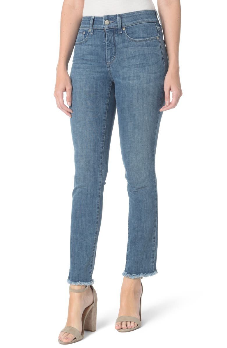 NYDJ Sheri Slim Fray Hem Ankle Jeans (Maxwell) (Regular & Petite ...