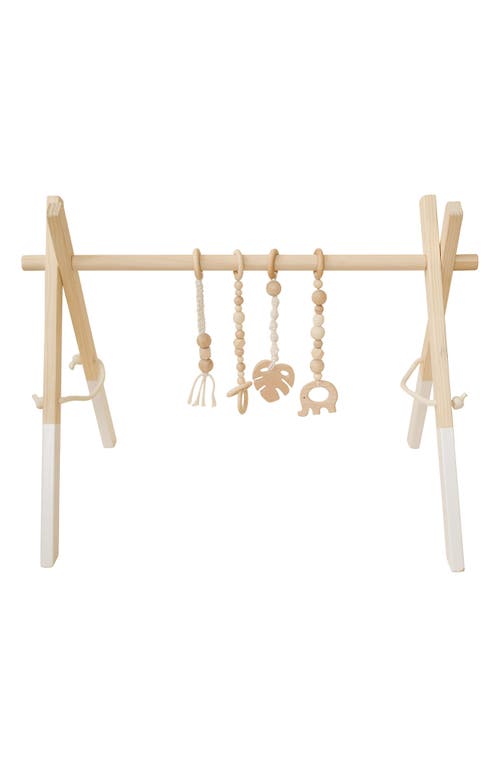 Poppyseed Play Wooden Baby Gym in White Macrame at Nordstrom