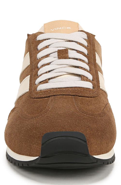 Shop Vince Oasis Sneaker In Vicuna Brown/moonlight