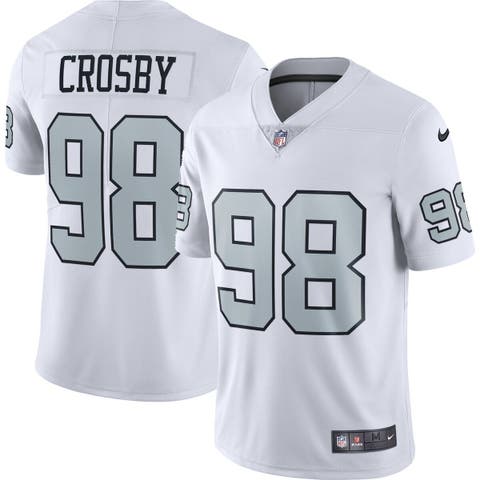 Men's Nike Maxx Crosby White Las Vegas Raiders Alternate Vapor Limited ...