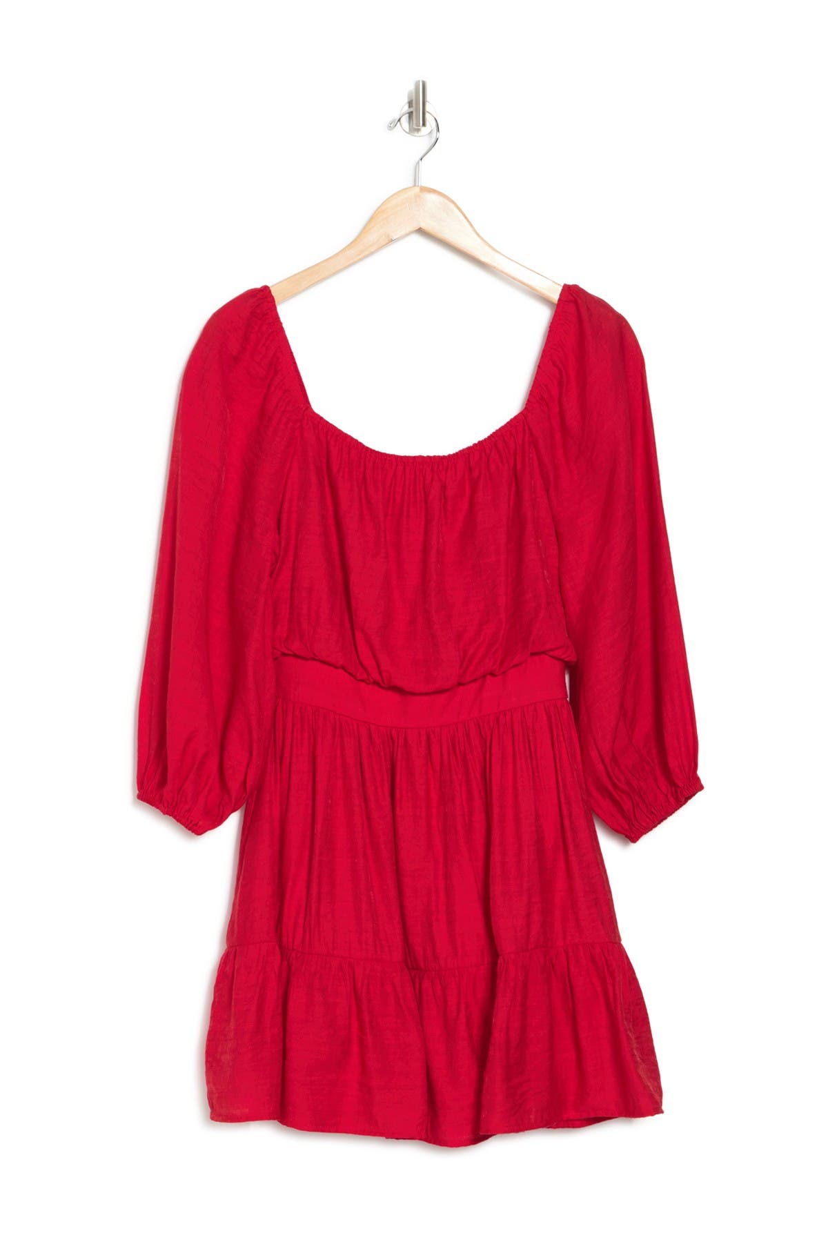 A.calin Solid Mini Dress In Red