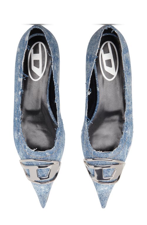 Shop Diesel ® Pointed Toe Ballet Flat In Quiet Harbor