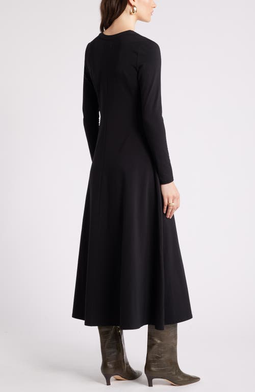 NORDSTROM NORDSTROM LONG SLEEVE CREWNECK MAXI DRESS