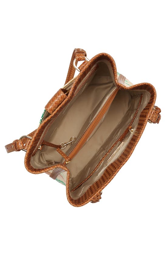 Shop Brahmin Fiora Leather Shoulder Bag In Honey Brown