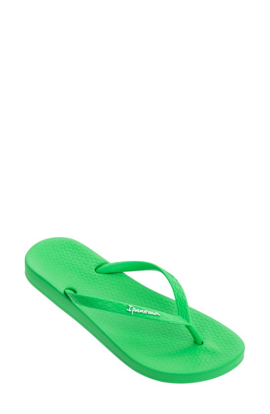 Shop Ipanema Ana Colors Flip Flop In Green/ Lime