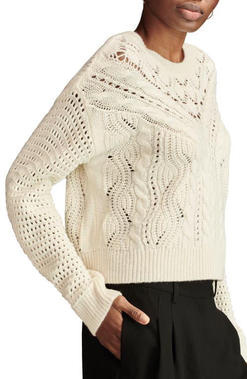 Shop Lucky Brand Romantic Mixed Stitch Sweater In Tofu