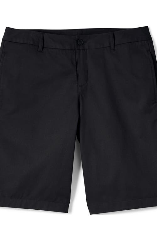 LANDS' END LANDS' END SCHOOL UNIFORM YOUNG PLAIN FRONT BLEND CHINO SHORTS