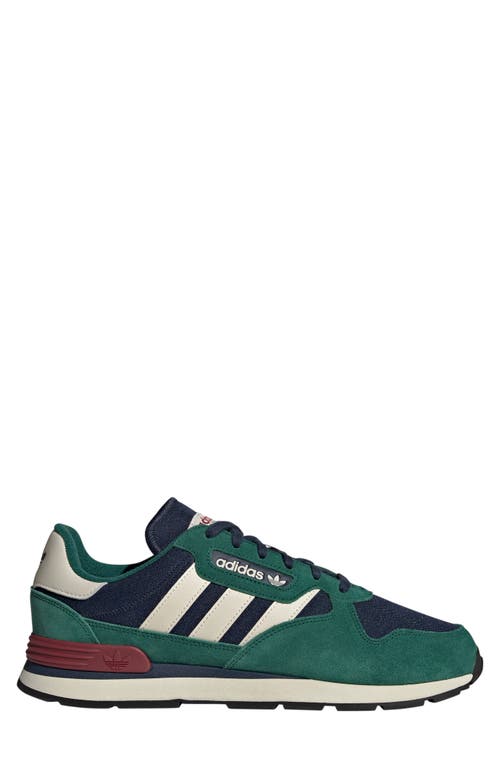 Shop Adidas Originals Adidas Treziod Running Shoe In Green/alumina/burgundy