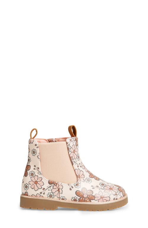 Shop Nordstrom Kids' Jaymes Chelsea Boot In Pink Lotus Multi Floral