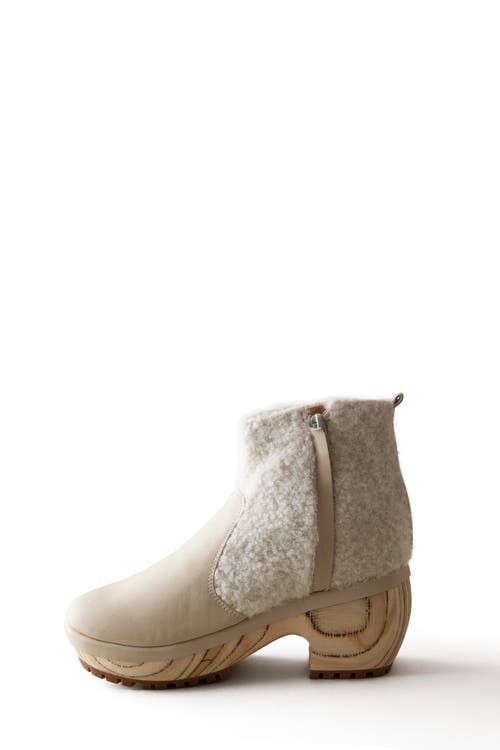 Shop Huma Blanco Lana Clog Boot In Ivory