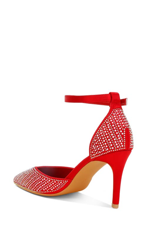 Shop London Rag Wanda Ankle Strap Pump In Red