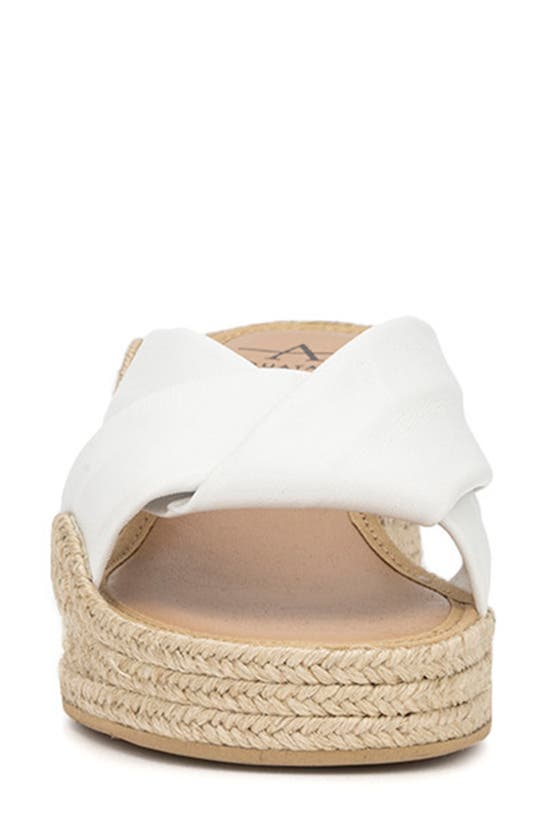 Aquatalia Macie Platform Espadrille Wedge Sandal In White ModeSens