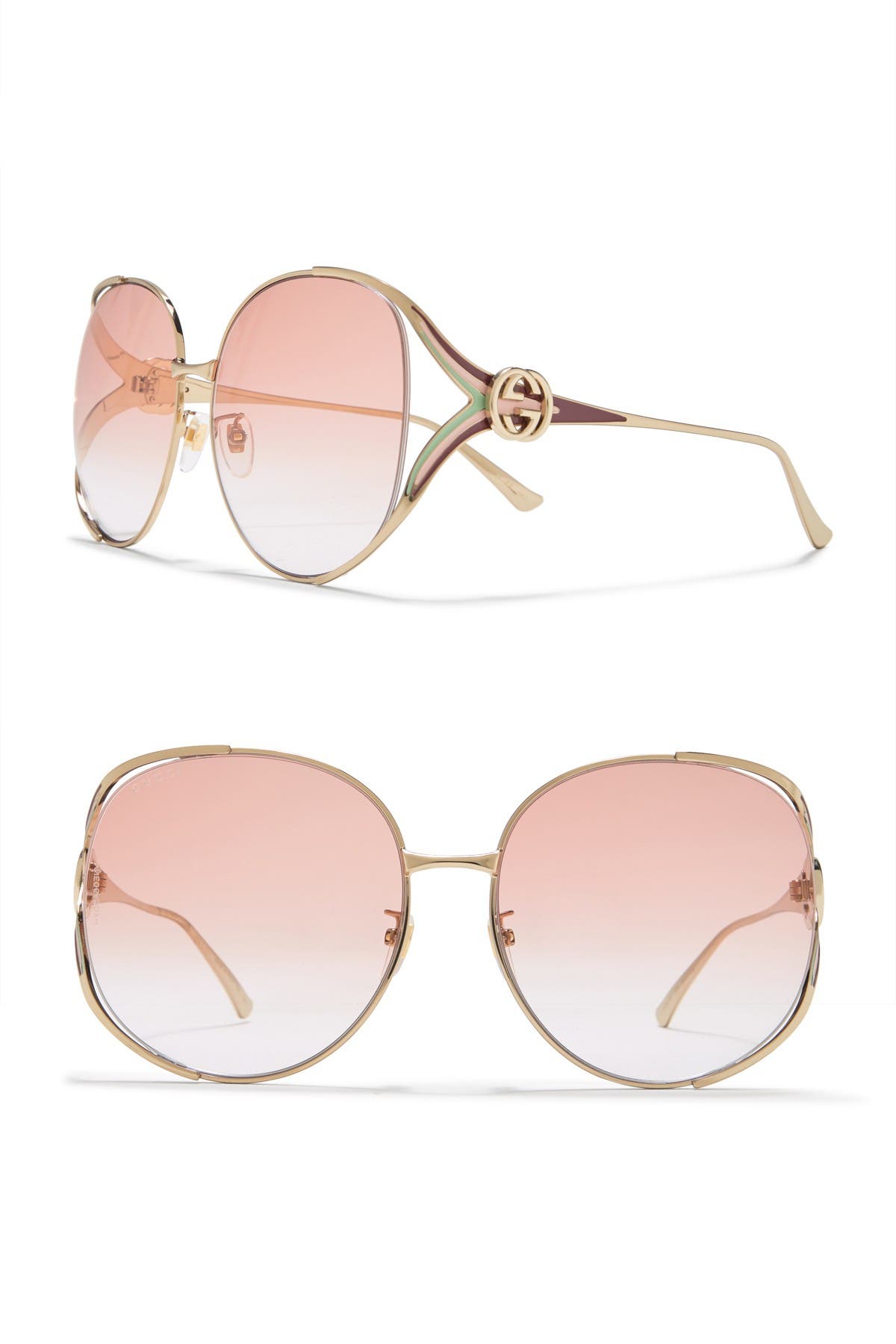 gucci 63mm oversized sunglasses