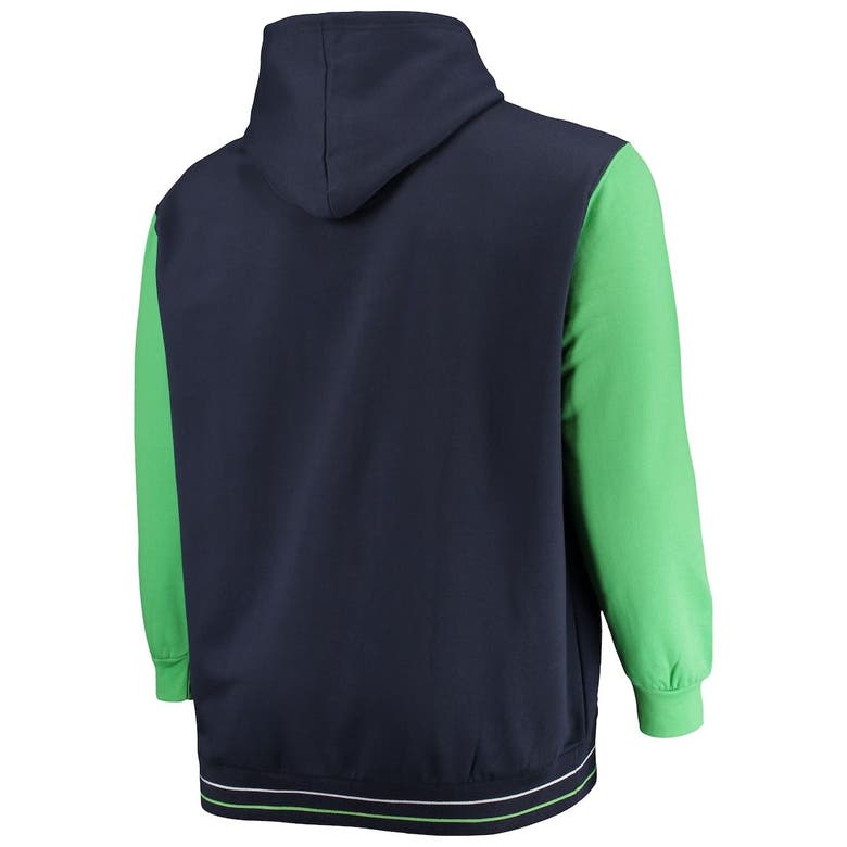 Lids Seattle Seahawks Fanatics Branded Block Party Pullover Hoodie -  College Navy/Neon Green