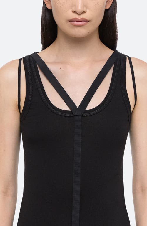 Helmut Lang Pima Cotton And Modal-blend Jersey Tank In Black