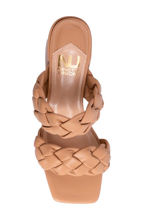 Ninety Union Twist Slide Sandal In Camel