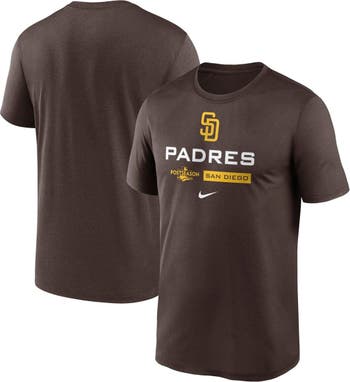  San Diego Padres Adult Evolution Color T-Shirt (Adult Small)  Brown : Sports & Outdoors