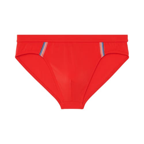 Hom Nautical Cup Mini Brief In Red
