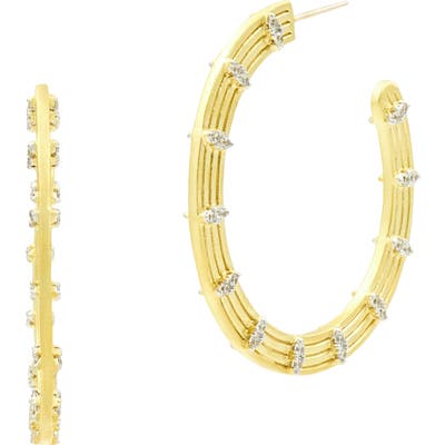 Freida Rothman Fleur Bloom Empire Hoop Earrings