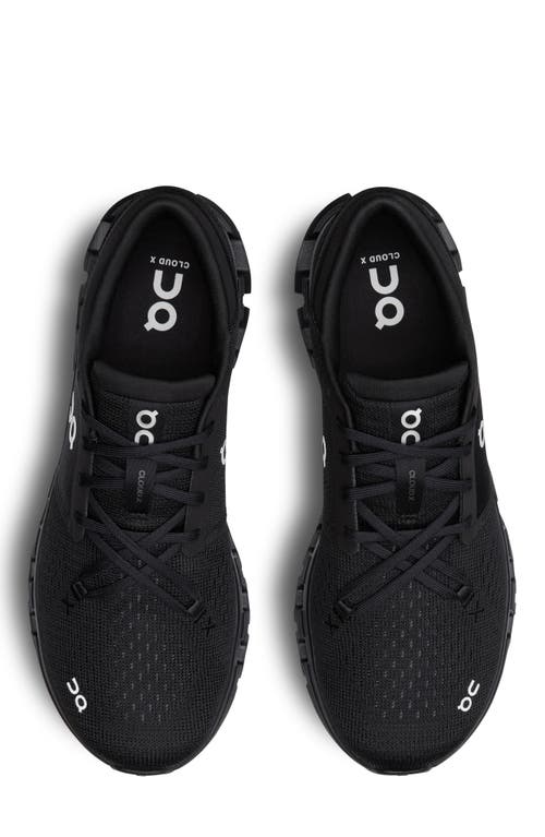 On Cloud X 4 Sneakers Black Eclipse In Black/eclipse