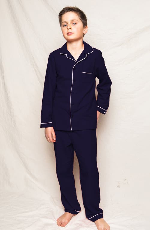 Petite Plume Flannel Pajamas Navy at Nordstrom,