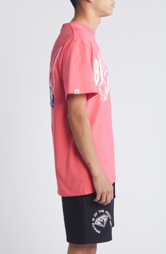 Shop Billionaire Boys Club Arch Logo Cotton Graphic T-shirt In Rouge Red