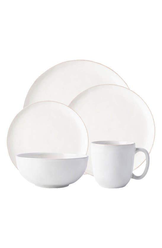 Shop Juliska Puro Coupe 5-piece Place Setting In Whitewash