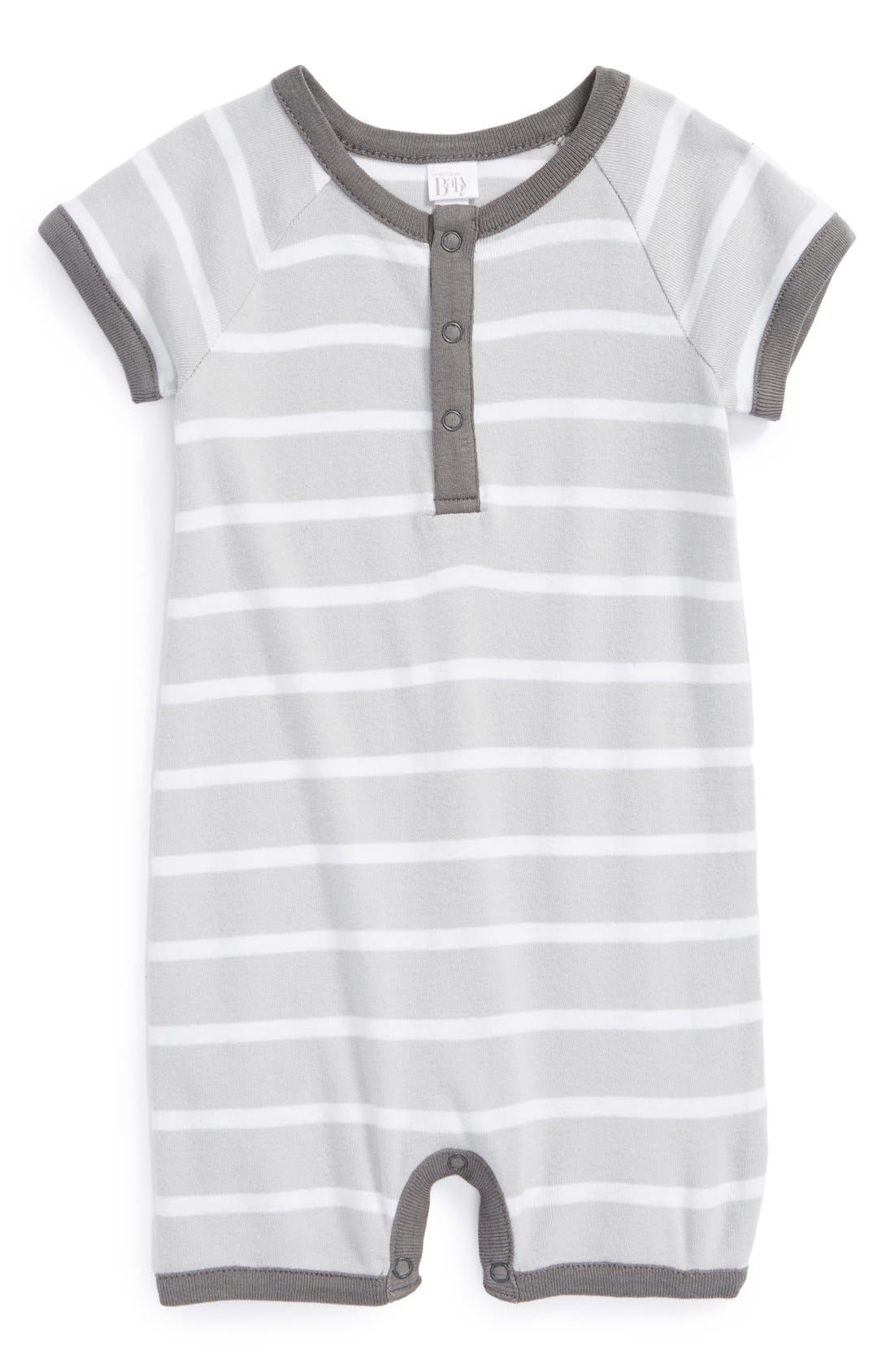 Nordstrom Baby Cotton Henley Romper (Baby Boys) Nordstrom