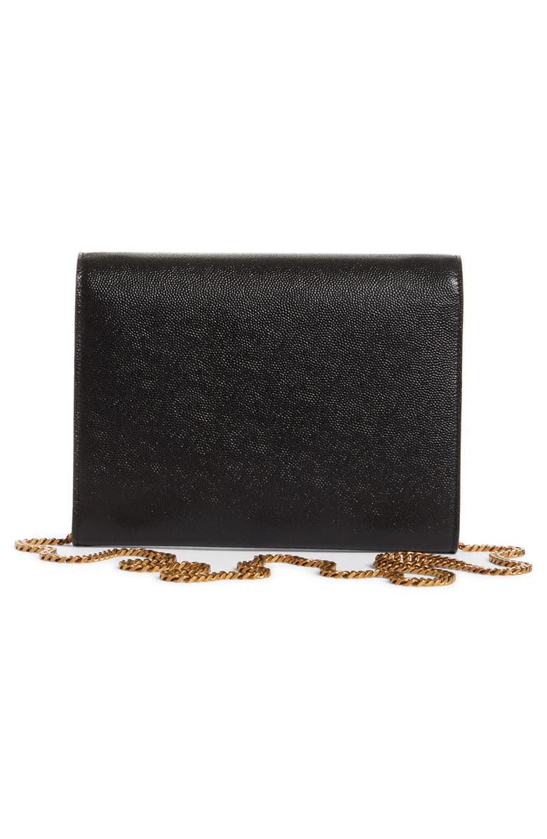 Saint Laurent Cassandra Leather Wallet on a Chain | Nordstrom