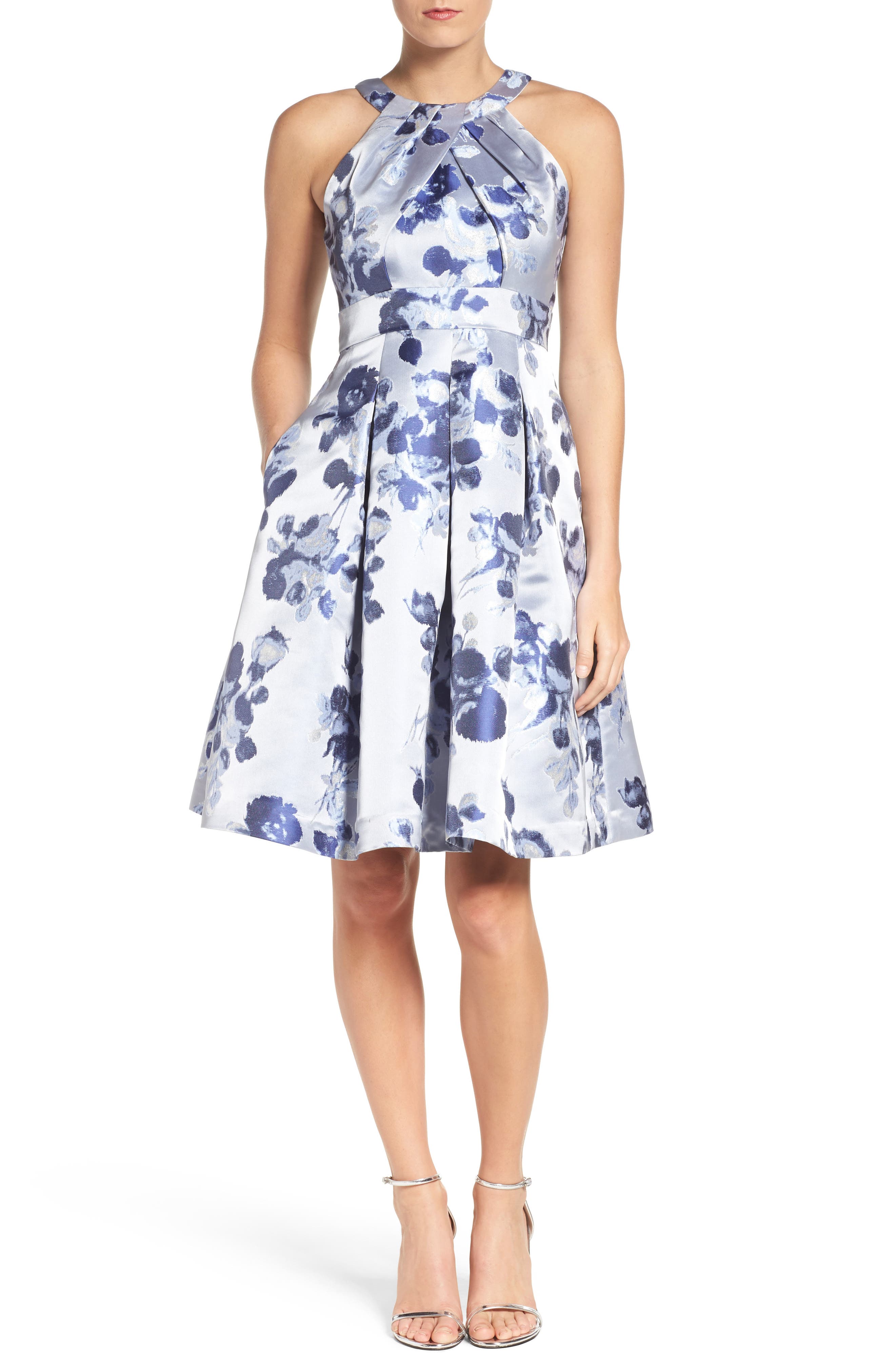 Eliza J Floral Fit & Flare Dress | Nordstrom