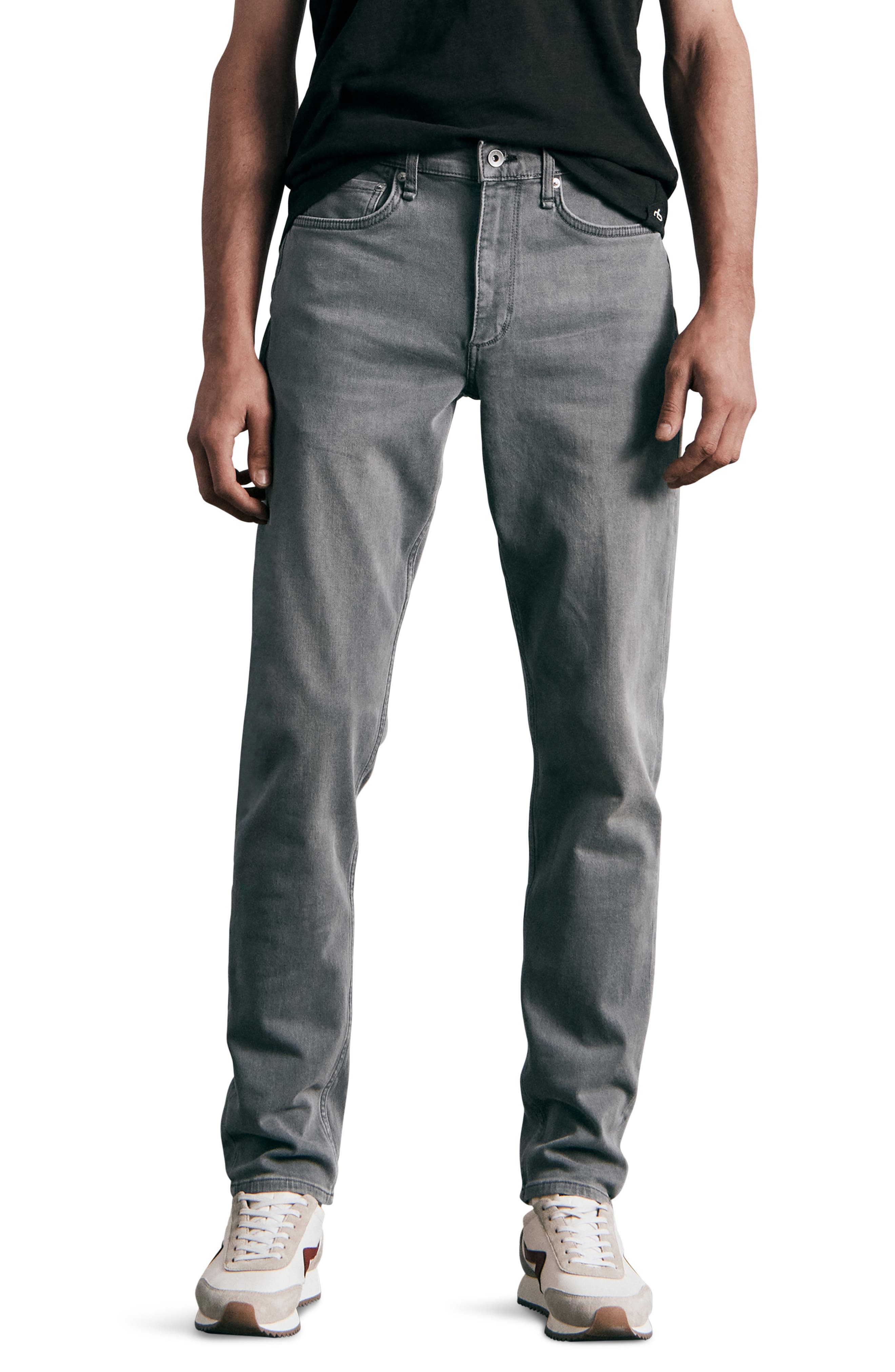 Rag & Bone Denim Slim Fit Jean in Grey for Men Mens Clothing Jeans Slim jeans 