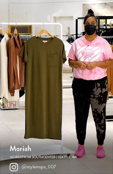 cotton t shirt dress with pockets