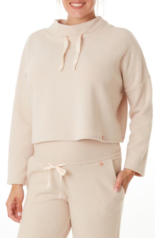 Cache Coeur Sweet Home Crop Maternity Sweater in Oats