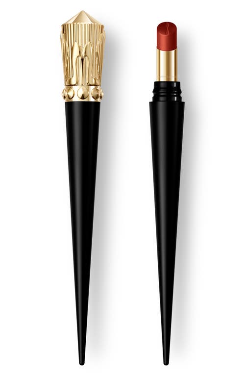 Shop Christian Louboutin Rouge Stiletto Lumi Matte Lipstick In Red Wood 157l