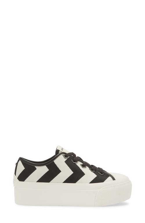 Shop Jimmy Choo Palma Maxi Platform Sneaker In White/black