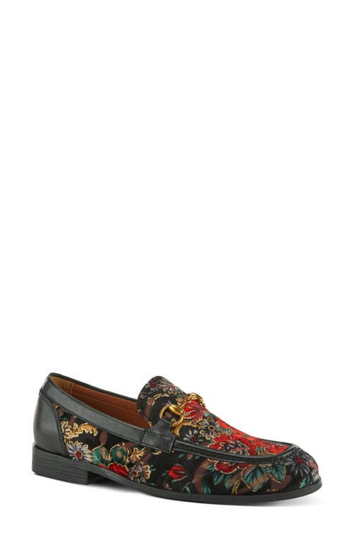 L'artiste By Spring Step Jonas Bit Loafer In Black Multi