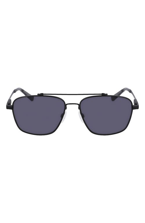 Runwell 57mm Navigator Sunglasses in Satin Black