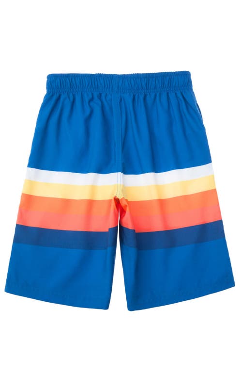 Shop Rokka&rolla Kid's Swim Trunks With Mesh Lining And Upf 50+ Protection In Tropical Burst